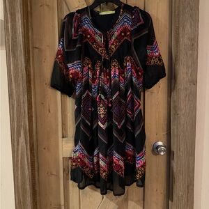 RAPSODIA Embroidered multicolored Dress Boho
Bohemian eclectic aesthetic
Size M